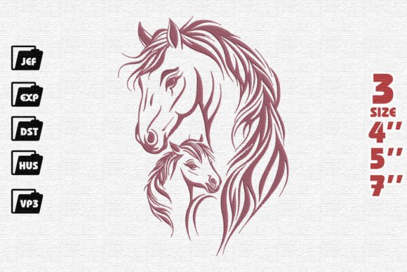 Elegant Horses: A Charming Machine Embroidery Design Review