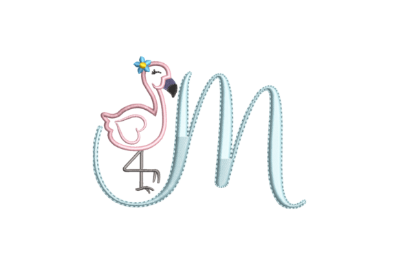 Flamingo Alphabet M: A Designer's Review for Custom Projects