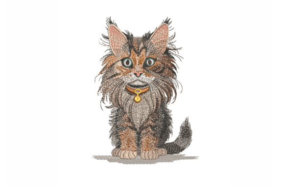 Maine Coon Cat: A Heartwarming Embroidery Design Review