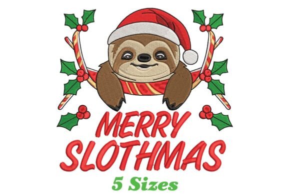 Merry Slothmas: A Charming Christmas Embroidery Review