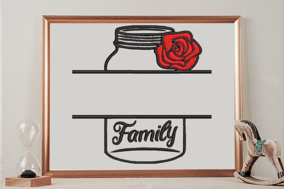 Review: Floral Family Jar Split Text Frame for Holidays