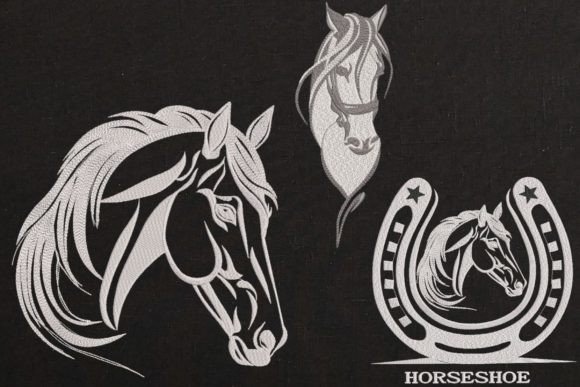 Review: Set Horse Head and Horseshoe Farm Animal Design